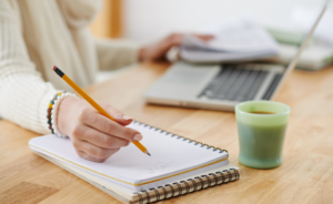woman planning science for the year with the human biology annual planning guide online