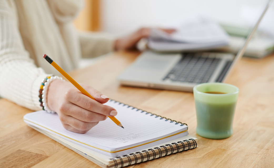 woman planning science for the year with the human biology annual planning guide online