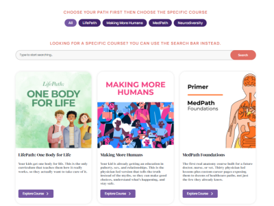 Course Catalog Dr. Robin's School premed and human biology for kids and teens