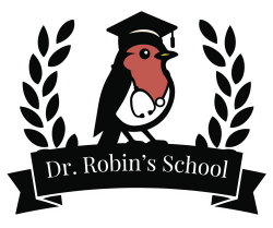 white outline laurel classic robin